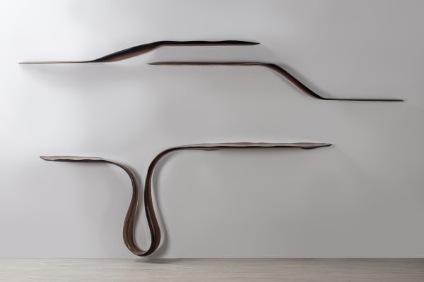 Marc Fish, Double Mokume Gane Shelf I (top) and II (bottom), 2021
