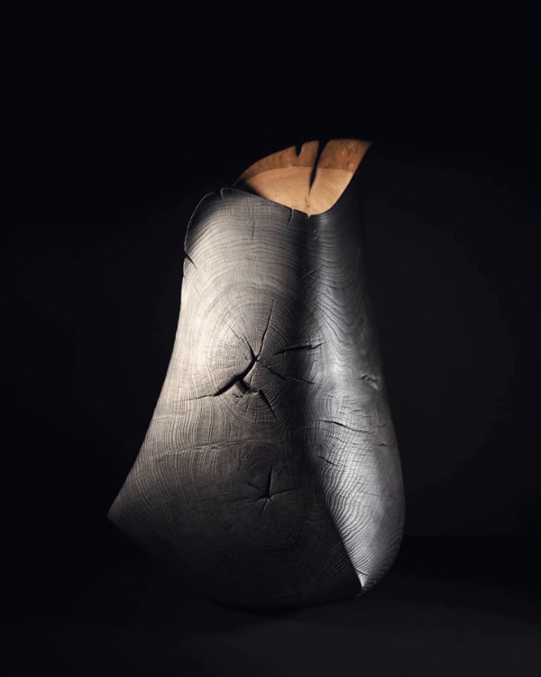Nic Webb, Flamed Oak Vessel, 2019