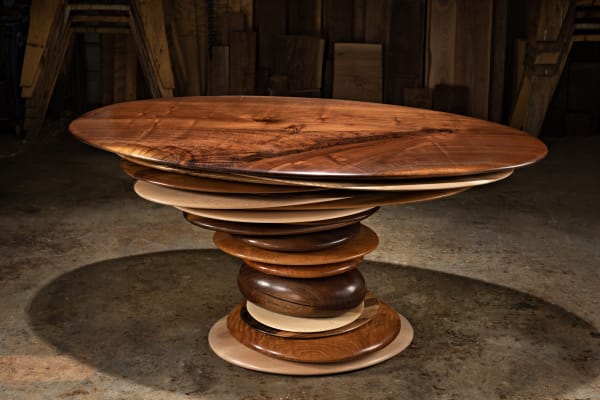Christopher Kurtz, Skipping Stone Game Table, 2020