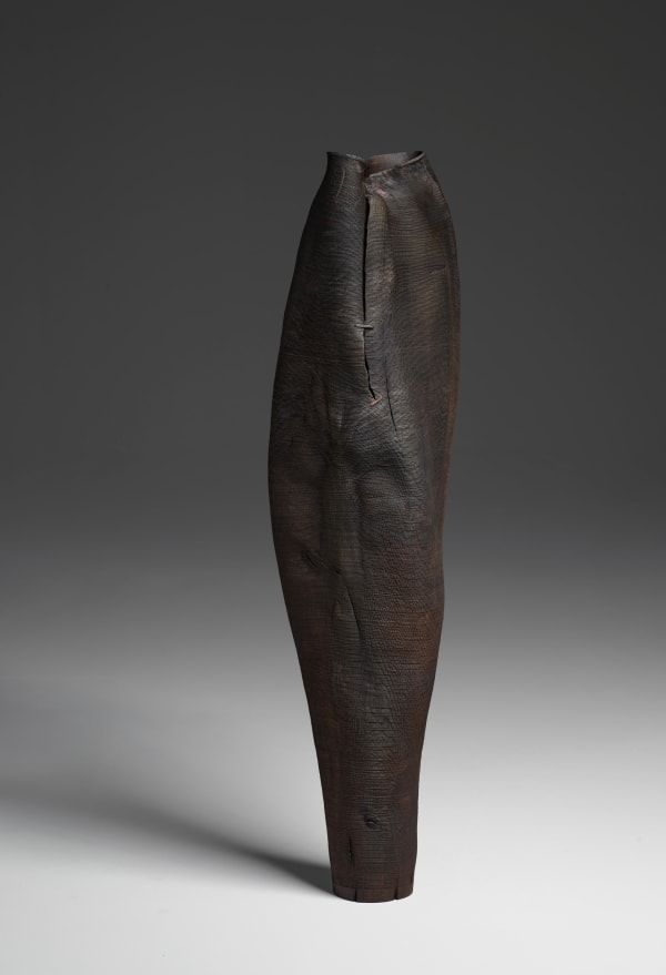 Ernst Gamperl 14/2024//180, 2024 Oak, three butterfly keys 118 H x 24 W x 32 D cm 46.5 H x 9.4 W x 12.6 D in