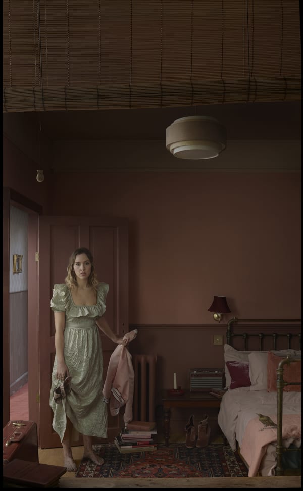 Maisie Broadhead, Rear Window (Bedroom with Bird), 2020