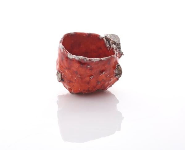 Aneta Regel, Small Red "Raining Stone" i, 2022