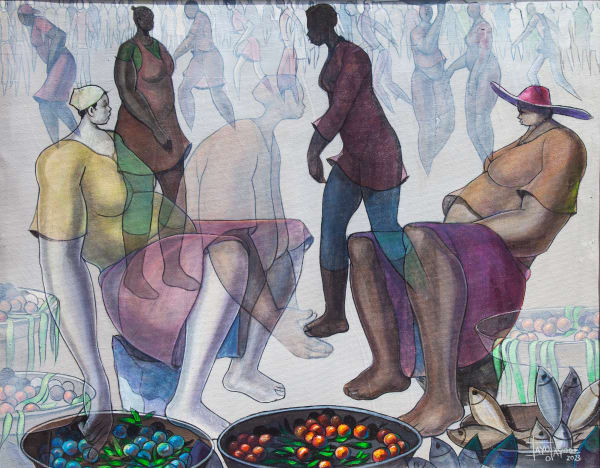 Tayo Olayode, Market Gisting II, 2023