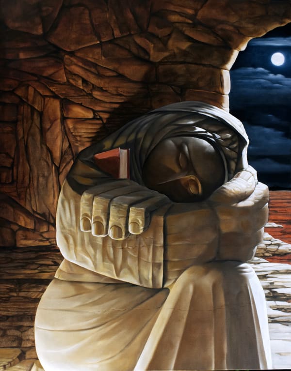 Victor Butler, Shelter III (A Figure With A Book), 2017