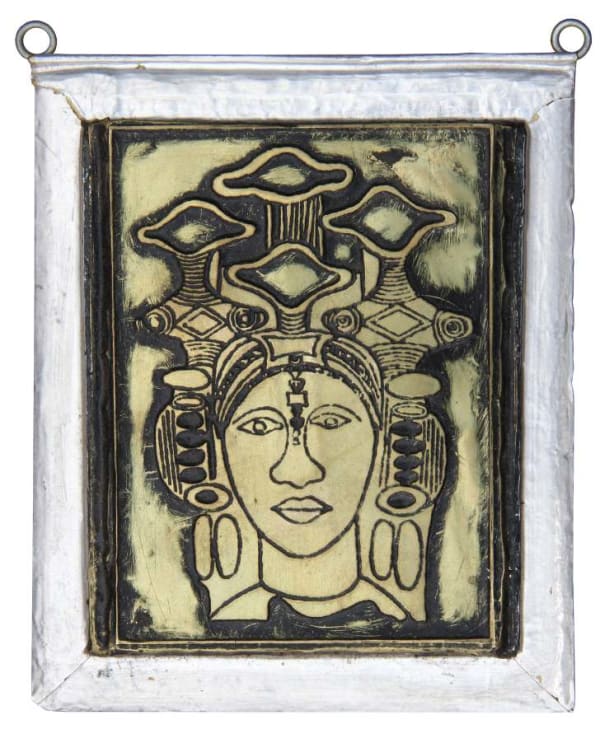 Bruce Onobrakpeya, Kwini (Queen) (Miniature), 2003