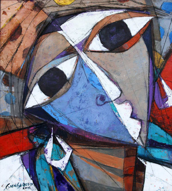 Gbenga Offo, Lara’s Face, 2016