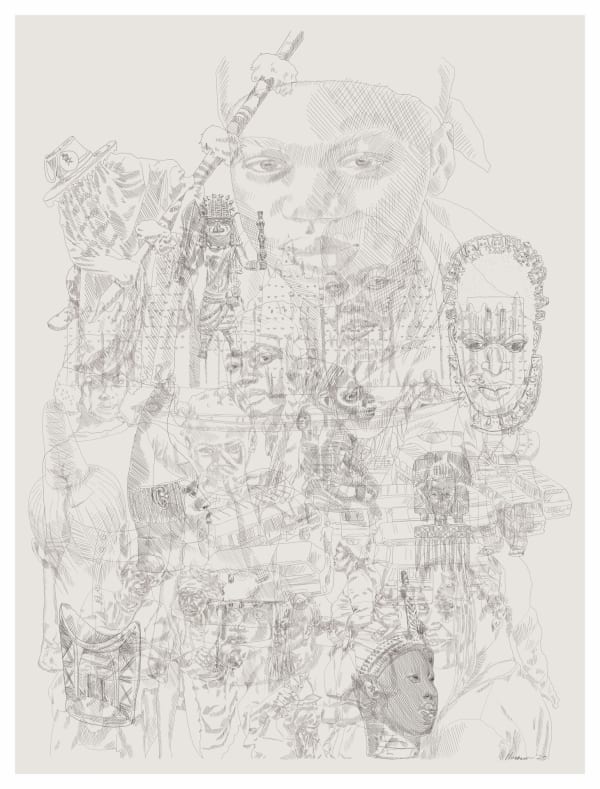 Nwakuso Edozien, The Close Relationship between Past and Present I, 2020