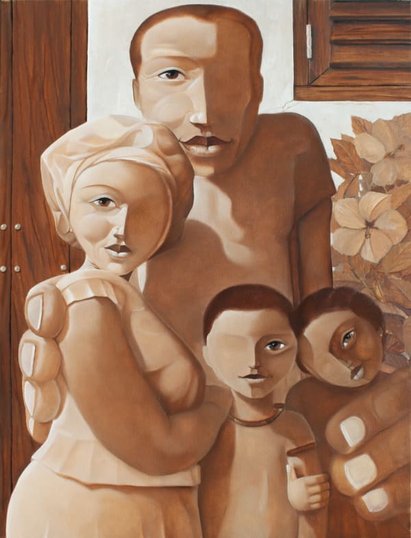 Victor Butler, Nostalgia IV (Family Portrait In Sepia), 2017