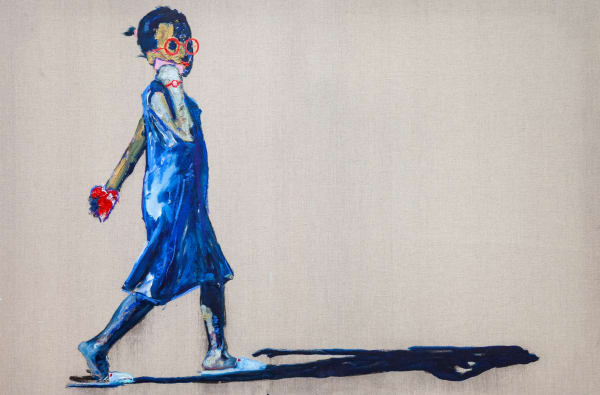 Nelson Makamo, Girl Walking, 2023