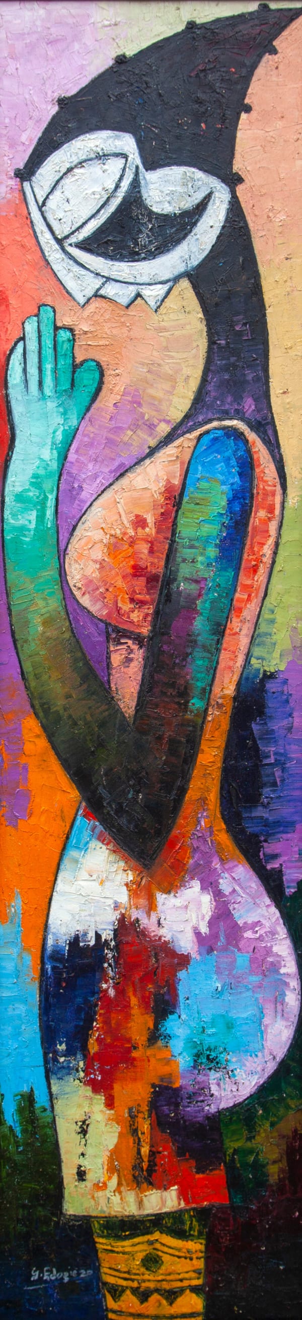 George Edozie, Praying Girl 5, 2020