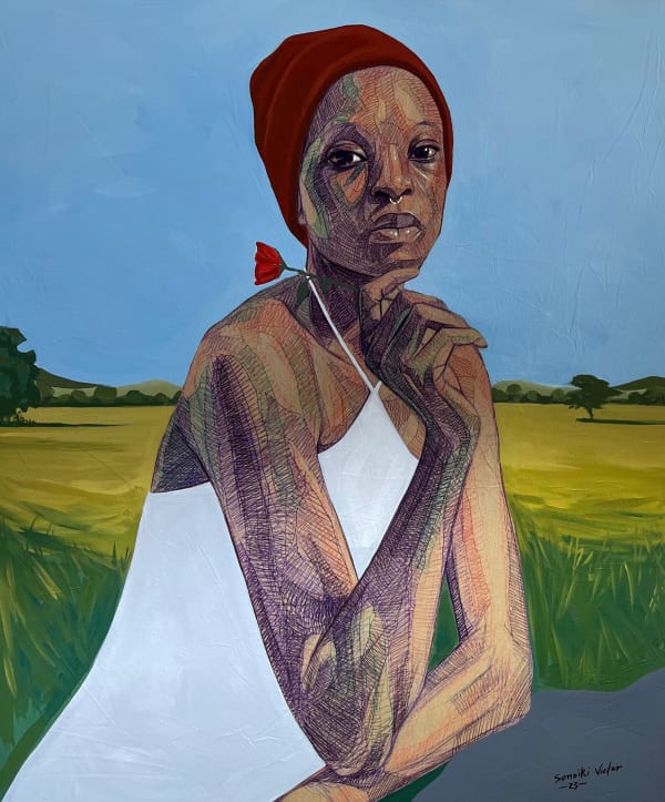 Victor Sonoiki, Portrait of Adedoyin II, 2023