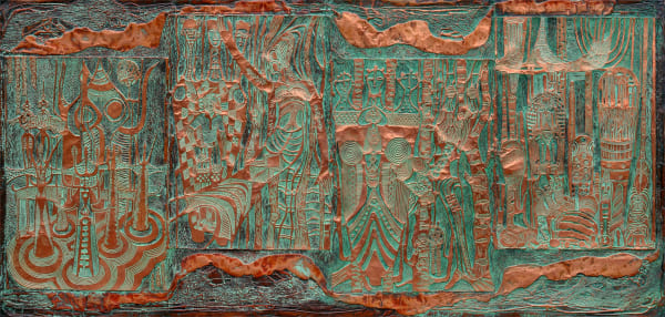 Bruce Onobrakpeya, EGODO EMAMIWATA: MAMIWATA VOYIBO I; MAMIWATA VOYIBO III; ARO EMAMIWATA , 1976