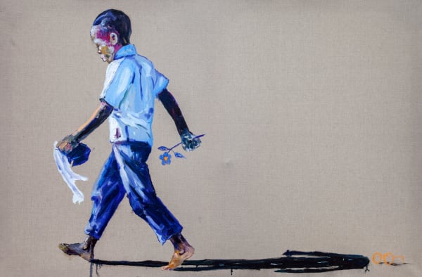 Nelson Makamo, Boy Walking, 2023