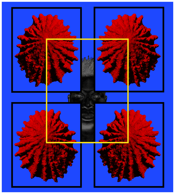 Alexander Ikhide, Ori (Blue), 2014
