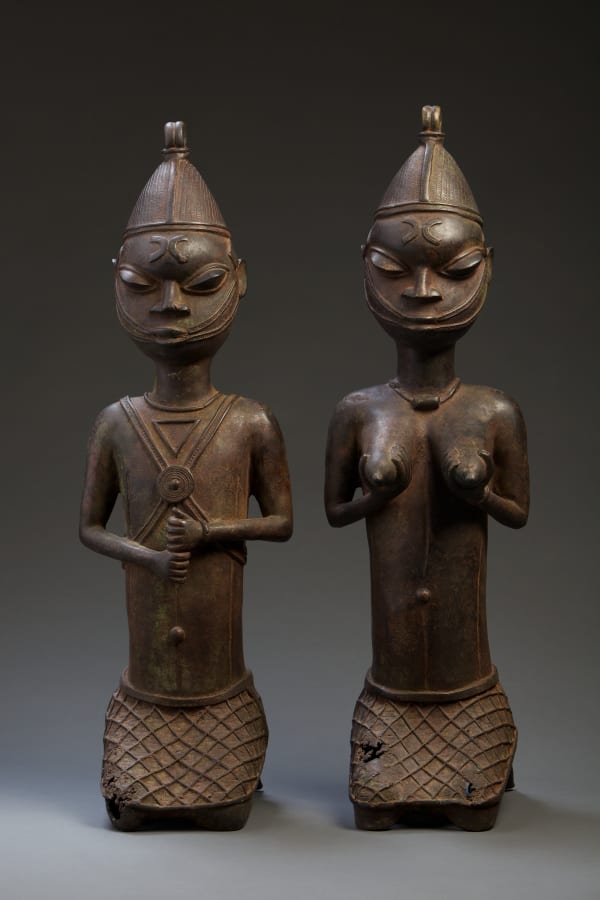 Femi Akinsanya, Edan Ogboni (male_female pair), Yoruba peoples (Ijebu-Igbo), Nigeria. 20th Century