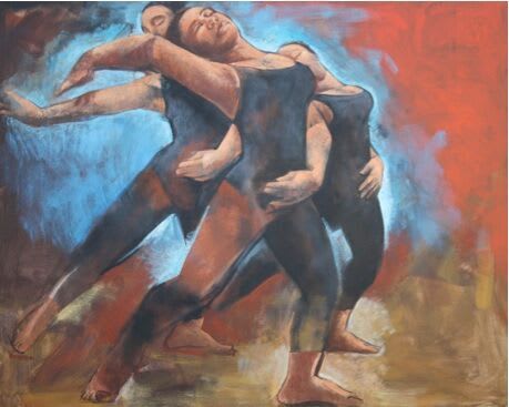 Polly Alakija, The dance paintings-The Run Through 1, 2013