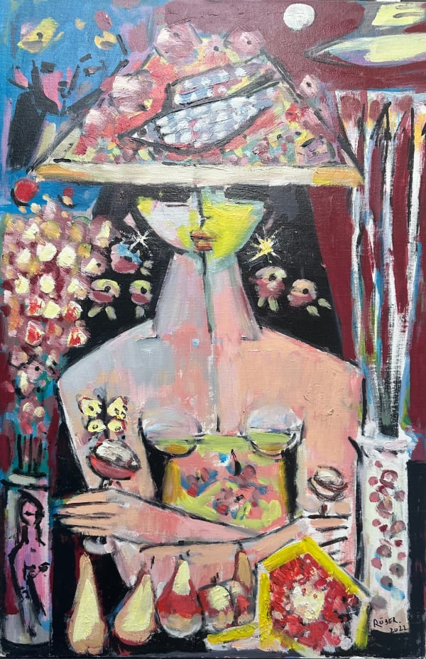 Endre Röder, Painted Vase, 2023