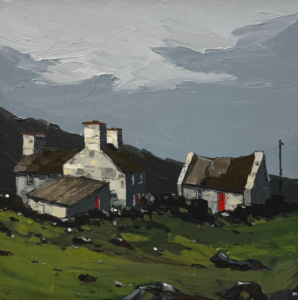 Peter Morgan, Welsh Farm with Outbuildings, North Wales