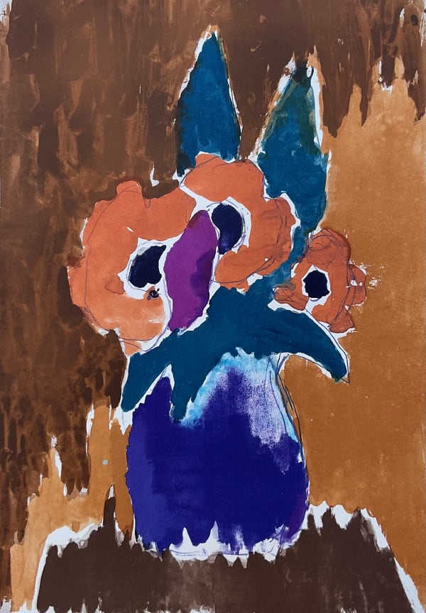 Josef Herman, Vase of Flowers