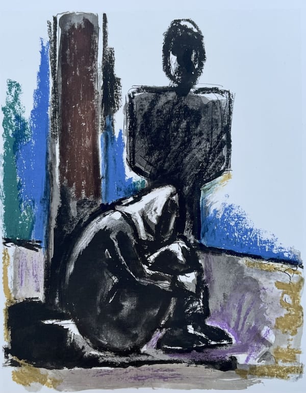 Josef Herman, Two Grey Figures