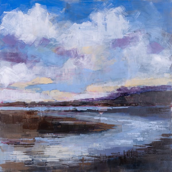 Bridget Flinn Moody Sandymount acrylic on canvas 70 x 70cm
