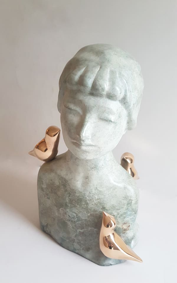Stephanie Hess Three Wishes bronze, edition of 3 32 x 40 x 14cm
