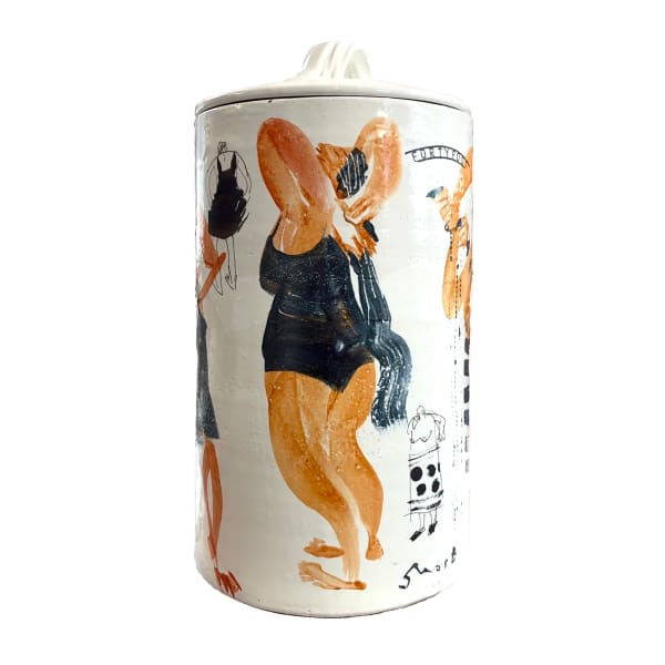 John Short, Tall Pot with Bathers