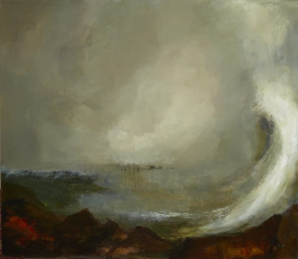 Margaret Egan Galway Bay acrylic on linen 66 x 76cm