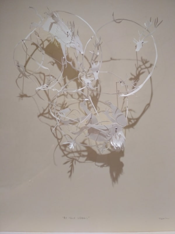 Nicole Tilley All that Glitters hand cut paper & pins 36 x 27cm