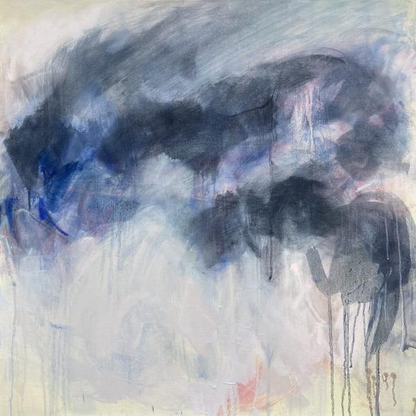 Leah Beggs Nightfall was last oil on canvas 80 x 80cm