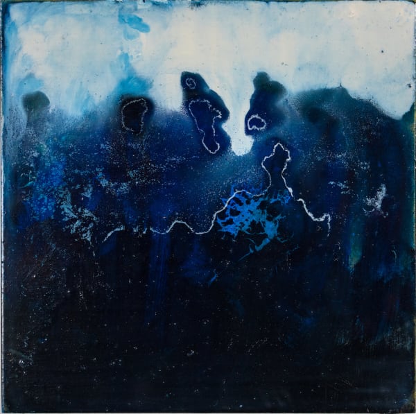 Cléa van der Grijn JUMP #3 oil on board 28 x 28 cm