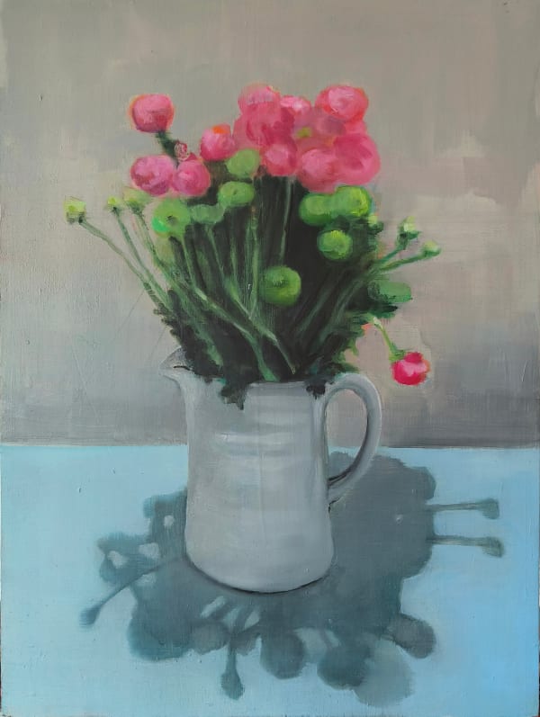 Helen O'Sullivan-Tyrrell, Ranunculus in white jug
