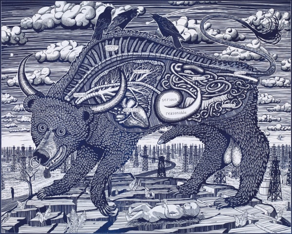 Grayson Perry, Animal Spirit (blue), 2016
