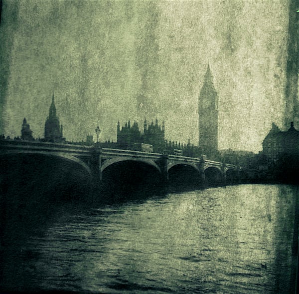 Joby Hickey Houses of Parliament image on photorag, edition 1/10 23.5 x 23.5cm edition of 10