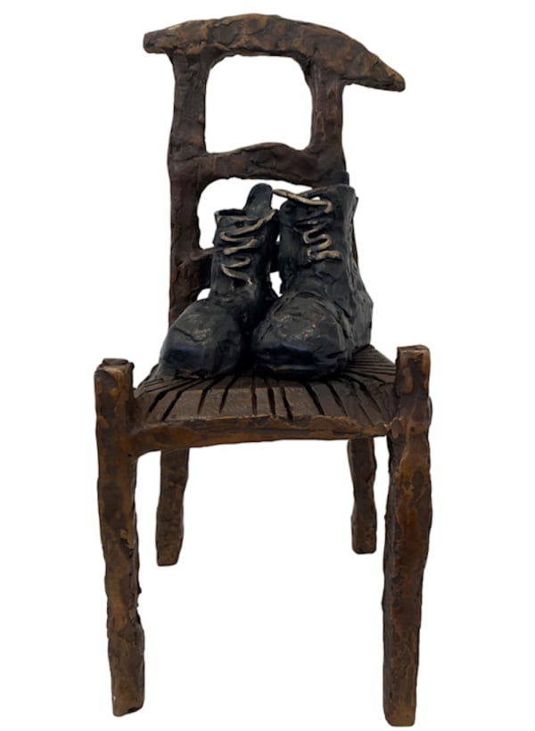 John Behan RHA, Van Gogh: Boots on Chair