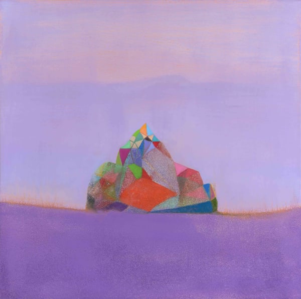 Tom Climent Light Ship oil, plaster & sand on canvas 60 x 60cm