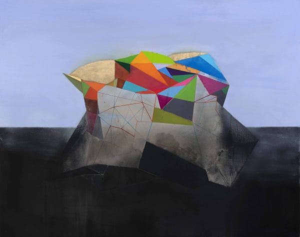 Tom Climent Transceiver oil & plaster on canvas 153 x 123cm