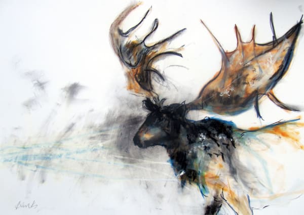 Margo Banks Buried in the Bogland of Ireland Mixed Media on Paper 70x100cm