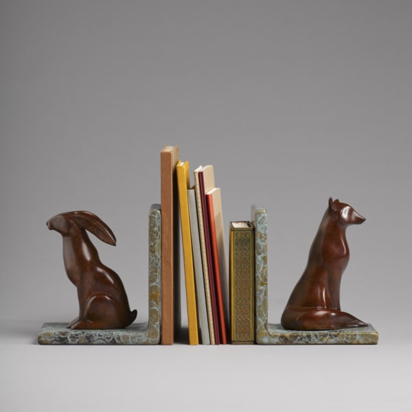 Stephanie Hess Book Ends bronze 16 x 15 x 10cm (each) Edition of 9