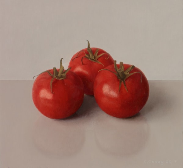Comhghall Casey, Three Tomatoes (Avalantino), 2017
