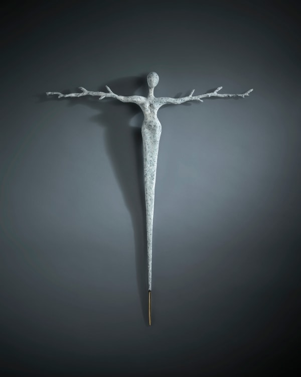 Orla de Brí Gaia bronze, unique 81 x 67cm (wall mounted)