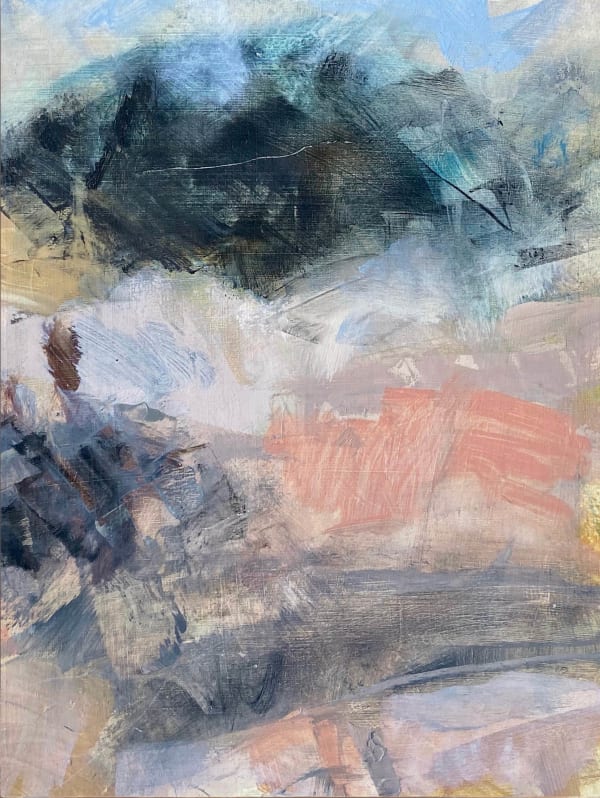 Leah Beggs The Longest Road Out is the Shortest Way Home oil & acrylic on board 30 x 40cm