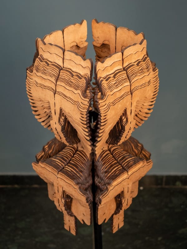 Natasha Singh and Mallikarjun Malkiodeyar, NADI Paschimottanasana sculpture, 2020