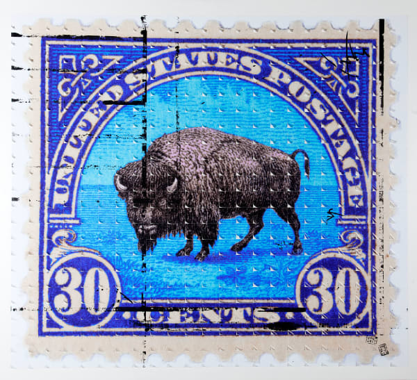 Piers Bourke, #Frank ( the buffalo ) Blue , 2014