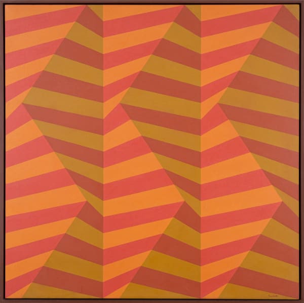 Luiz Sacilotto Sem Título, anos 1990 óleo sobre tela 90 x 90 cm