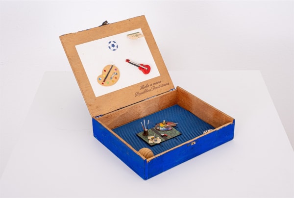 Rubens Gerchman da série caixa de fumaça, déc. 1970 caixa de charuto 20 x 16 x 4,5 cm