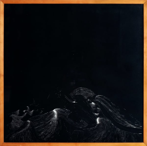 Sandra Cinto Sem título, 2009 Ponta-seca sobre vidro 60 x 60 cm