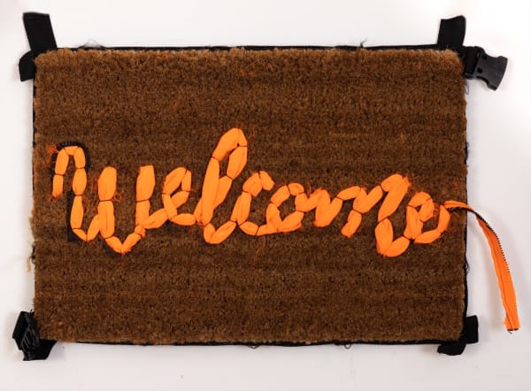 Banksy Welcome Mat, 2019 técnica mista 40 x 60 cm