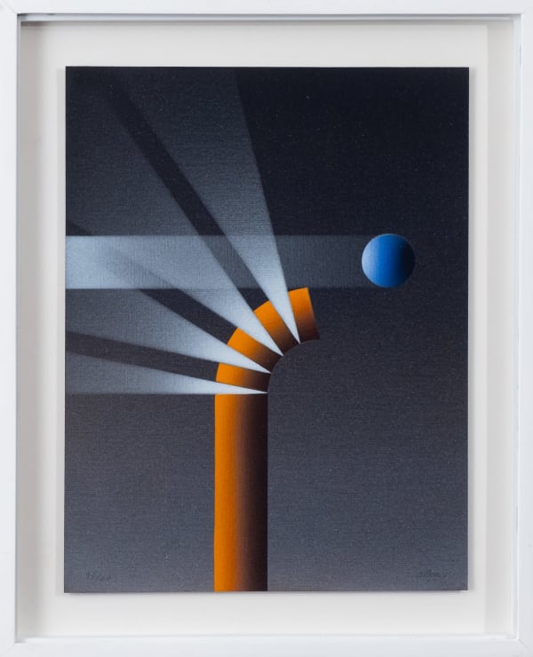 Julio Le Parc, Composição laranja e azul, Composição laranja e azul