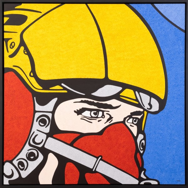 Claudio Tozzi Desafio/Aviador, 1986 acrílica sobre tela 107 x 107 cm